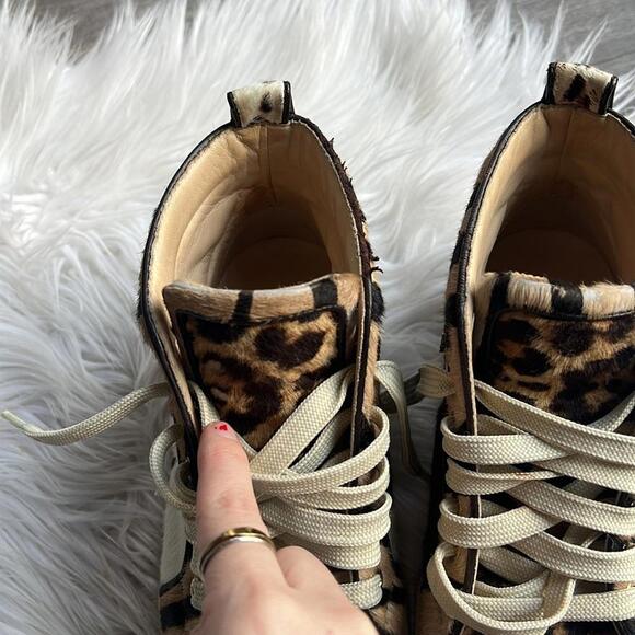 Christian Louboutin Rantus Orlato Leather Sneaker leopard - Picture 8 of 9